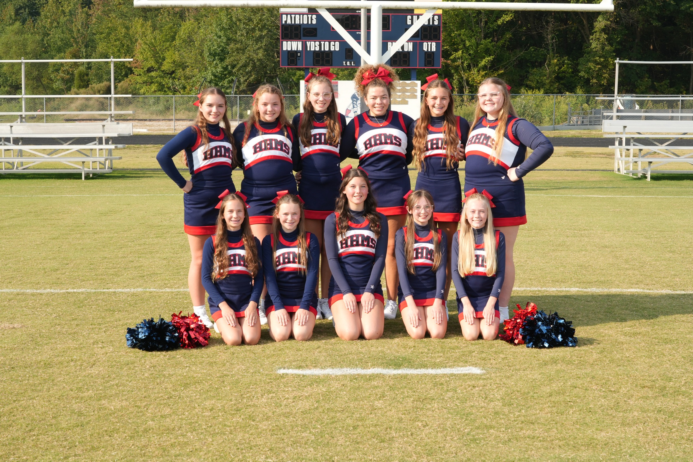 2025-26 Heritage Hills Middle School Football Cheerleaders